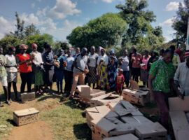 Kienyeji poultry delivered by Ziwani Poultry to Baringo for Self Help Africa