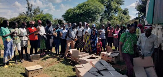 Kienyeji poultry delivered by Ziwani Poultry to Baringo for Self Help Africa